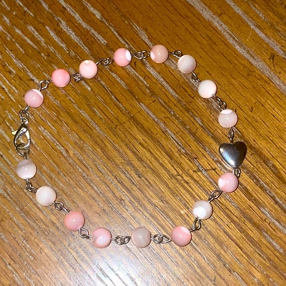 Handmade Pink Cats Eye Anklet - Picture 8 of 8
